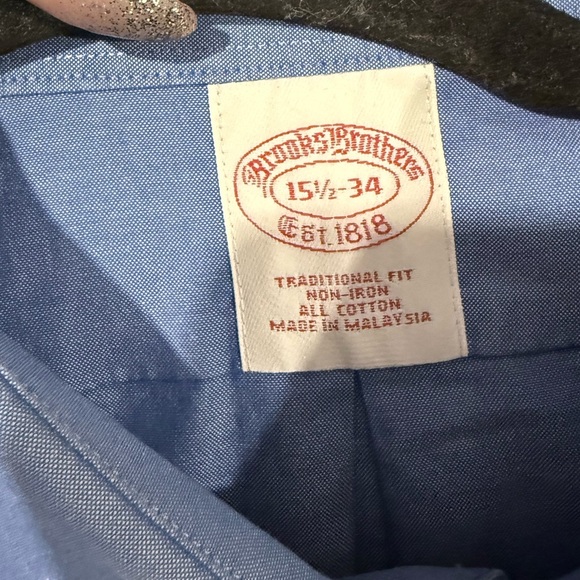 🔥Brooks Brothers Classic Man’s Blue Dress Shirt EUC🔥 - Picture 3 of 6
